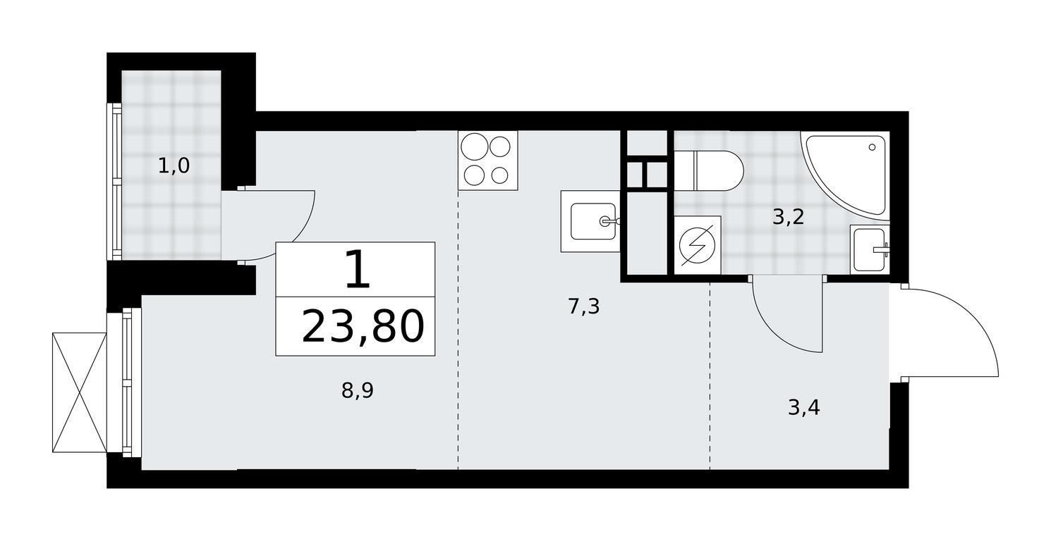 Apartment Sale, 23.8 sq. m. at Buninskie Kvartaly, Akademika Semyonova Street, 22, Moscow, Russia #2