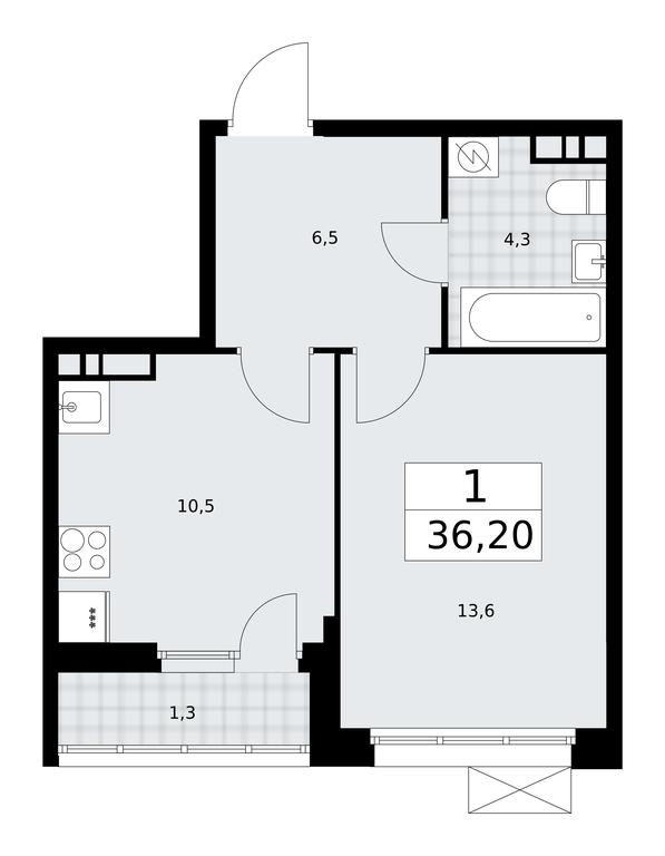 Apartment Sale, 36.2平方米 at Buninskie Kvartaly, Akademika Semyonova Street, 22, Moscow, Russia #2 Apartment Sale, 36.2平方米 at Buninskie Kvartaly, Akademika Semyonova Street, 22, Moscow, Russia #2