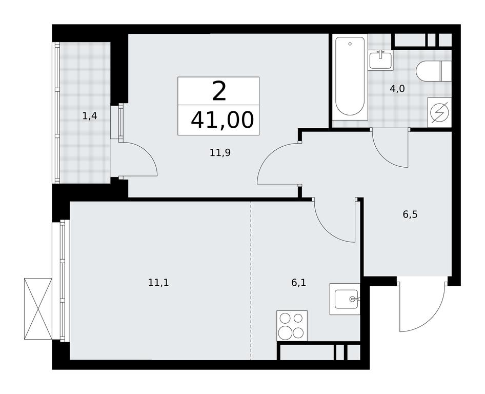 1-BD Apartment Sale, 41 sq. m. at Buninskie Kvartaly, Akademika Semyonova Street, 22, Moscow, Russia #1 1-BD Apartment Sale, 41 sq. m. at Buninskie Kvartaly, Akademika Semyonova Street, 22, Moscow, Russia #1