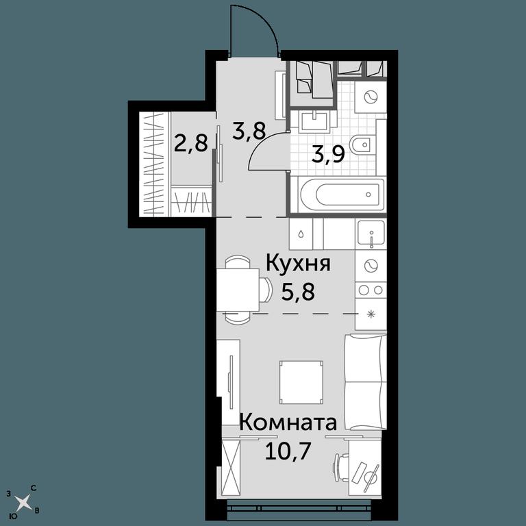 Apartment Sale, 27 sq. m. at Rotterdam, Varshavskoye Highway, 37Ак1с2, Moscow, Russia #1 Apartment Sale, 27 sq. m. at Rotterdam, Varshavskoye Highway, 37Ак1с2, Moscow, Russia #1