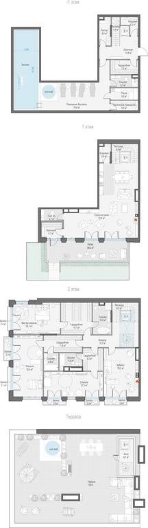 2-BD Apartment Sale, 172.1 sq. m. at Obydenskiy 1, 1st Obydensky Lane, 12с1, Moscow, Russia #1
