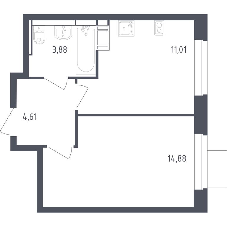 Apartment Sale, 34 sq. m. at Piatnitskie Luga, Pyatnitskoye Highway, 2, derevnya Yurlovo, Solnechnogorsk City District, Moscow Region, Russia #1 Apartment Sale, 34 sq. m. at Piatnitskie Luga, Pyatnitskoye Highway, 2, derevnya Yurlovo, Solnechnogorsk City District, Moscow Region, Russia #1