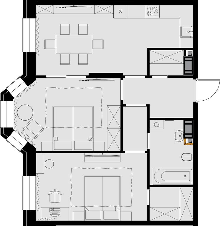 Продажа 2-комн. квартиры, 65,9 м² в ЖК «Театральный квартал», улица Ротмистрова, 2, Москва, Россия #1 Продажа 2-комн. квартиры, 65,9 м² в ЖК «Театральный квартал», улица Ротмистрова, 2, Москва, Россия #1