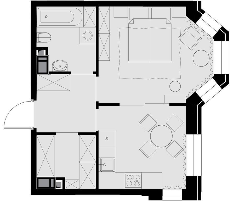 1-BD Apartment Sale, 35.7 sq. m. at Teatralnyi Kvartal, Rotmistrova Street, 2, Moscow, Russia #1 1-BD Apartment Sale, 35.7 sq. m. at Teatralnyi Kvartal, Rotmistrova Street, 2, Moscow, Russia #1