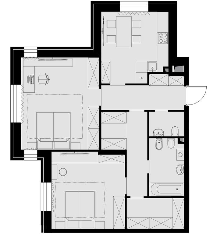 Продажа 2-комн. квартиры, 77,6 м² в ЖК «Театральный квартал», улица Ротмистрова, 2, Москва, Россия #1 Продажа 2-комн. квартиры, 77,6 м² в ЖК «Театральный квартал», улица Ротмистрова, 2, Москва, Россия #1
