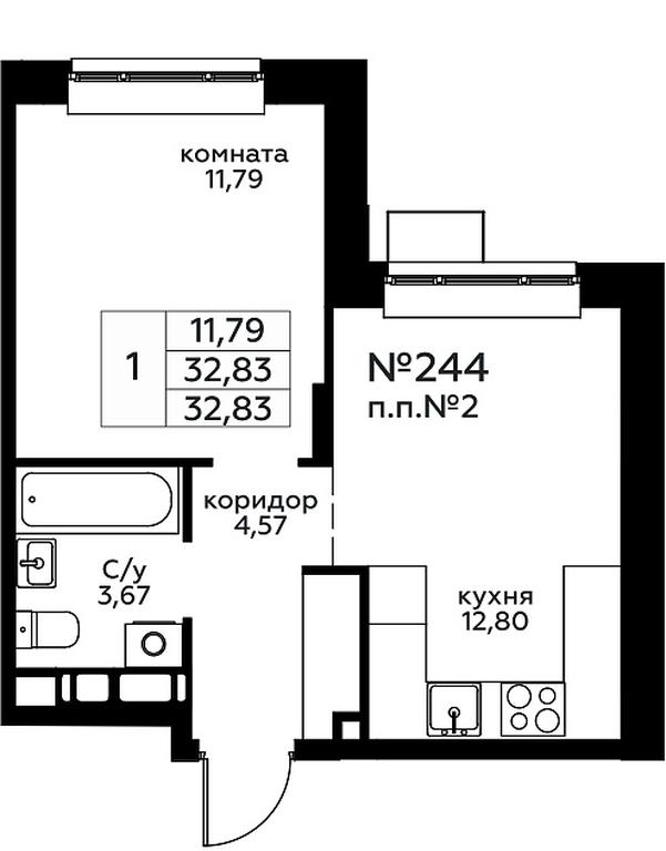 Apartment Sale, 32.83平方米 at Novograd Pavlino, Kosinskoye shosse, 2, Novoye Pavlino Microdistrict, Balashikha, Moscow Region, Russia #1 Apartment Sale, 32.83平方米 at Novograd Pavlino, Kosinskoye shosse, 2, Novoye Pavlino Microdistrict, Balashikha, Moscow Region, Russia #1