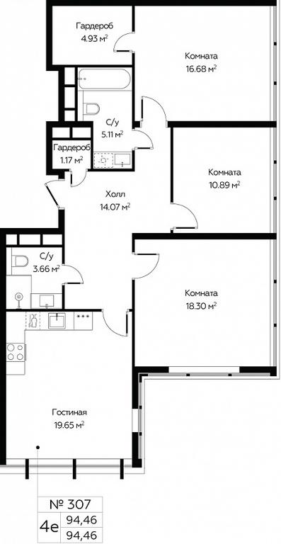 3-BD Apartment Sale, 94.46 sq. m. at MirrorZdanie, Oktyabrskaya Street, 98, Moscow, Russia #1 3-BD Apartment Sale, 94.46 sq. m. at MirrorZdanie, Oktyabrskaya Street, 98, Moscow, Russia #1