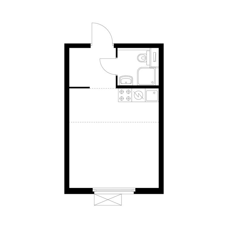 Apartment Sale, 23.3 sq. m. at Vtoroy Nagatinskiy, 2nd Nagatinsky Drive, 2к1, Moscow, Russia #1 Apartment Sale, 23.3 sq. m. at Vtoroy Nagatinskiy, 2nd Nagatinsky Drive, 2к1, Moscow, Russia #1
