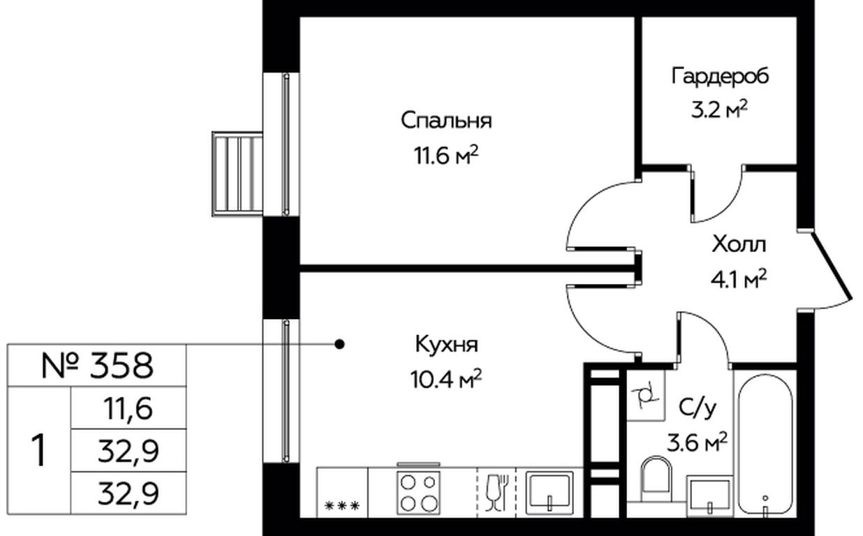 Apartment Sale, 32.9平方米 at Eko Bunino, prospekt Kuprina, 34к1, Sosenskoye Settlement, Moscow, Russia #1 Apartment Sale, 32.9平方米 at Eko Bunino, prospekt Kuprina, 34к1, Sosenskoye Settlement, Moscow, Russia #1