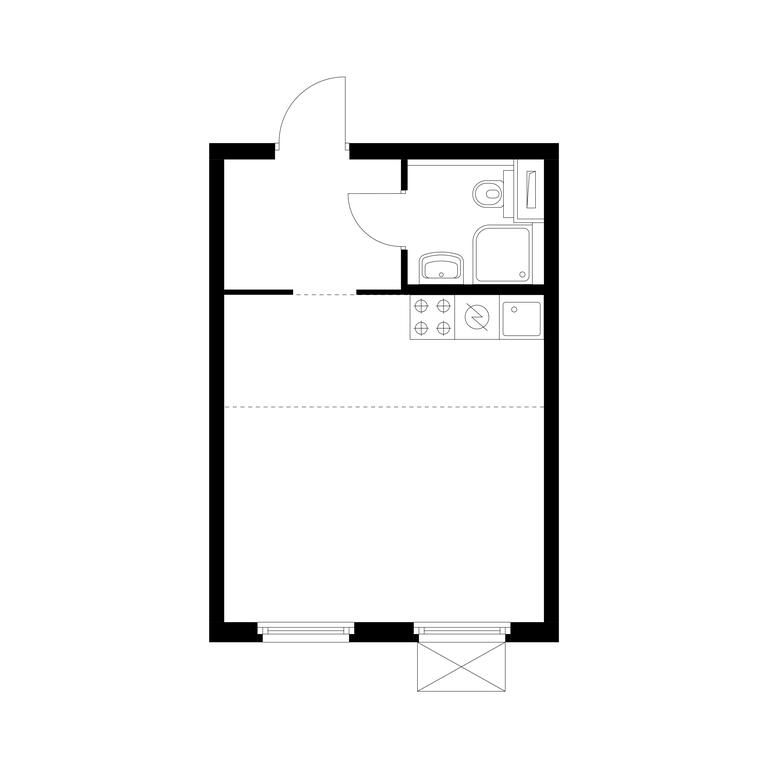 Apartment Sale, 25平方米 at Serednevskiy Les, деревня Середнево, 1к1, поселение Филимонковское, Москва, Россия #1 Apartment Sale, 25平方米 at Serednevskiy Les, деревня Середнево, 1к1, поселение Филимонковское, Москва, Россия #1