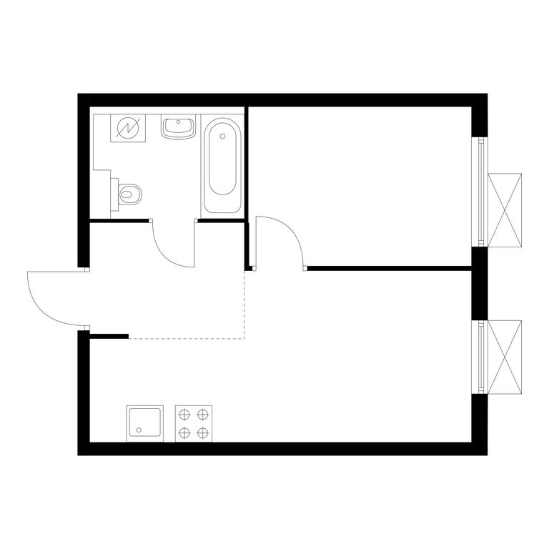 1-BD Apartment Sale, 32.7 sq. m. at Liublinskiy Park, Lyublinskaya Street, 78к2, Moscow, Russia #1 1-BD Apartment Sale, 32.7 sq. m. at Liublinskiy Park, Lyublinskaya Street, 78к2, Moscow, Russia #1