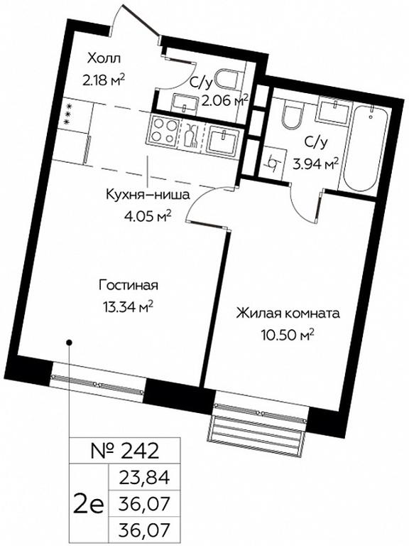 1-BD Apartment Sale, 36.07 sq. m. at Tsvetochnye Polyany City, kvartal № 165, Filimonkovskoye Municipal Formation, Moscow, Russia #1 1-BD Apartment Sale, 36.07 sq. m. at Tsvetochnye Polyany City, kvartal № 165, Filimonkovskoye Municipal Formation, Moscow, Russia #1
