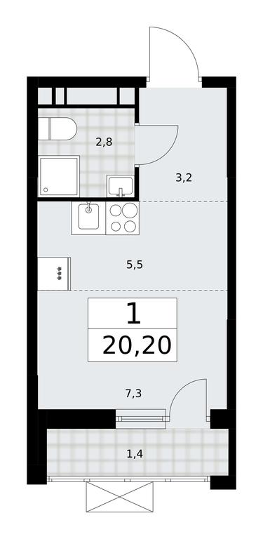 Apartment Sale, 20.2平方米 at Skandinaviya, Skandinaviya Residential Complex, Sosenskoye Settlement, Moscow, Russia #2 Apartment Sale, 20.2平方米 at Skandinaviya, Skandinaviya Residential Complex, Sosenskoye Settlement, Moscow, Russia #2