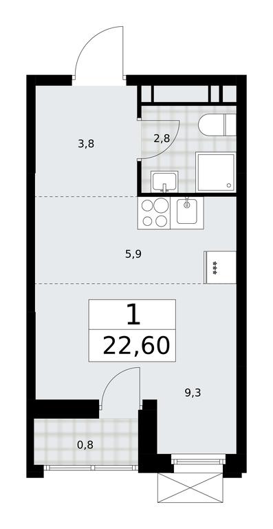 Apartment Sale, 22.6 sq. m. at Skandinaviya, Skandinaviya Residential Complex, Sosenskoye Settlement, Moscow, Russia #1 Apartment Sale, 22.6 sq. m. at Skandinaviya, Skandinaviya Residential Complex, Sosenskoye Settlement, Moscow, Russia #1