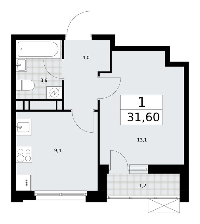 Apartment Sale, 31.6 sq. m. at Skandinaviya, Skandinaviya Residential Complex, Sosenskoye Settlement, Moscow, Russia #2 Apartment Sale, 31.6 sq. m. at Skandinaviya, Skandinaviya Residential Complex, Sosenskoye Settlement, Moscow, Russia #2