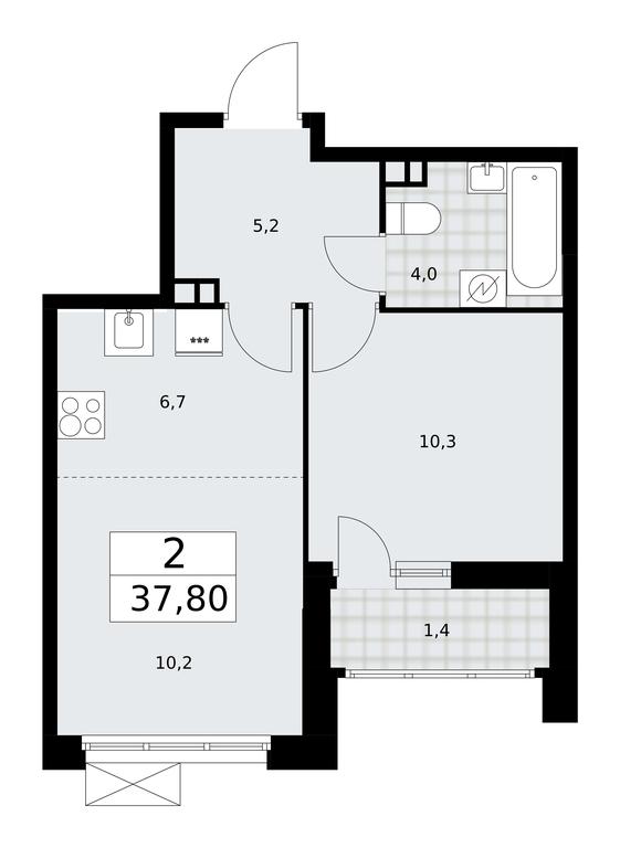 1-BD Apartment Sale, 37.8 sq. m. at Skandinaviya, Skandinaviya Residential Complex, Sosenskoye Settlement, Moscow, Russia #2 1-BD Apartment Sale, 37.8 sq. m. at Skandinaviya, Skandinaviya Residential Complex, Sosenskoye Settlement, Moscow, Russia #2