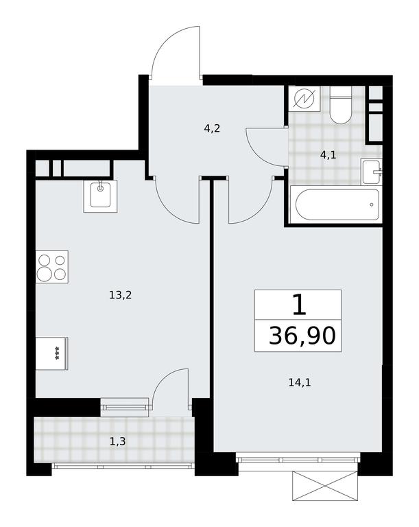 Apartment Sale, 36.9 sq. m. at Skandinaviya, Skandinaviya Residential Complex, Sosenskoye Settlement, Moscow, Russia #1 Apartment Sale, 36.9 sq. m. at Skandinaviya, Skandinaviya Residential Complex, Sosenskoye Settlement, Moscow, Russia #1