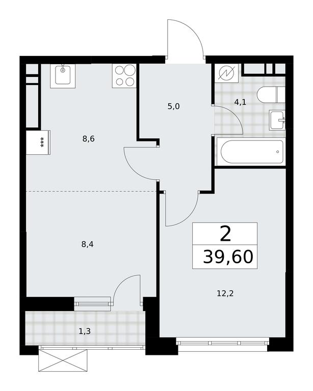 1-BD Apartment Sale, 39.6平方米 at Skandinaviya, Skandinaviya Residential Complex, Sosenskoye Settlement, Moscow, Russia #1 1-BD Apartment Sale, 39.6平方米 at Skandinaviya, Skandinaviya Residential Complex, Sosenskoye Settlement, Moscow, Russia #1