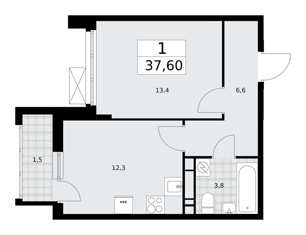 Apartment Sale, 37.6 sq. m. at Skandinaviya, Skandinaviya Residential Complex, Sosenskoye Settlement, Moscow, Russia #2 Apartment Sale, 37.6 sq. m. at Skandinaviya, Skandinaviya Residential Complex, Sosenskoye Settlement, Moscow, Russia #2