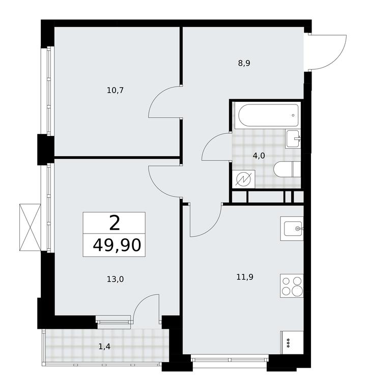 1-BD Apartment Sale, 49.9 sq. m. at Skandinaviya, Skandinaviya Residential Complex, Sosenskoye Settlement, Moscow, Russia #2 1-BD Apartment Sale, 49.9 sq. m. at Skandinaviya, Skandinaviya Residential Complex, Sosenskoye Settlement, Moscow, Russia #2