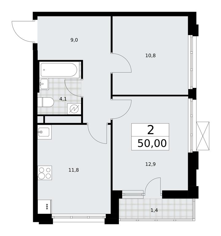 1-BD Apartment Sale, 50 sq. m. at Skandinaviya, Skandinaviya Residential Complex, Sosenskoye Settlement, Moscow, Russia #1 1-BD Apartment Sale, 50 sq. m. at Skandinaviya, Skandinaviya Residential Complex, Sosenskoye Settlement, Moscow, Russia #1