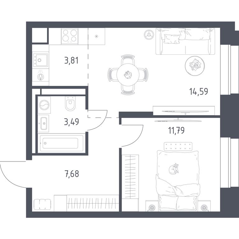 Apartment Sale, 41.36 sq. m. at Vereiskaya 41, Vereyskaya Street, 41, Moscow, Russia #2 Apartment Sale, 41.36 sq. m. at Vereiskaya 41, Vereyskaya Street, 41, Moscow, Russia #2
