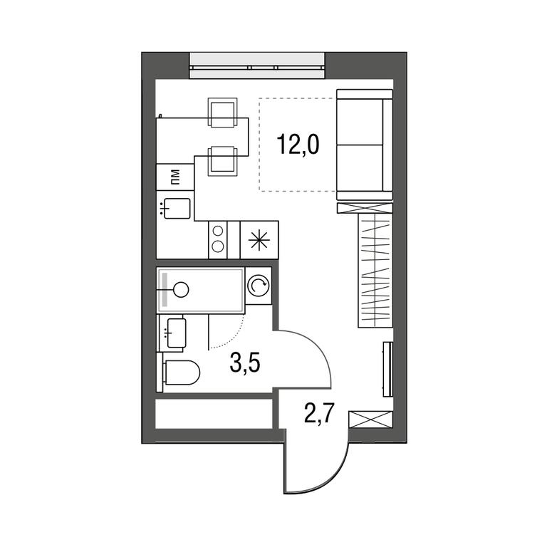 Apartment Sale, 18.2 sq. m. at Sirenevyi Park, Otkrytoye Highway, 20с1, Moscow, Russia #1 Apartment Sale, 18.2 sq. m. at Sirenevyi Park, Otkrytoye Highway, 20с1, Moscow, Russia #1