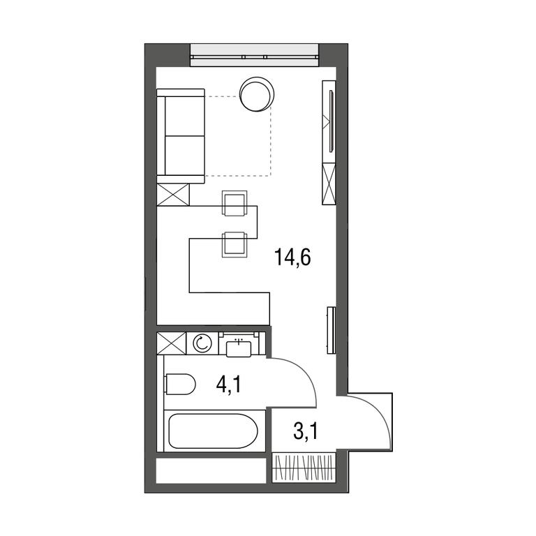 Apartment Sale, 21.9 sq. m. at Sirenevyi Park, Otkrytoye Highway, 20с1, Moscow, Russia #1 Apartment Sale, 21.9 sq. m. at Sirenevyi Park, Otkrytoye Highway, 20с1, Moscow, Russia #1