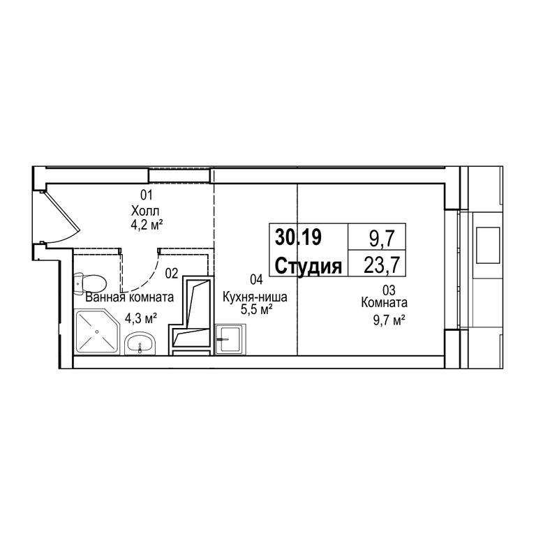 3-BD Apartment Sale, 101.9 sq. m. at Silver, Serebryakova Drive, 11к1, Moscow, Russia #2 3-BD Apartment Sale, 101.9 sq. m. at Silver, Serebryakova Drive, 11к1, Moscow, Russia #2
