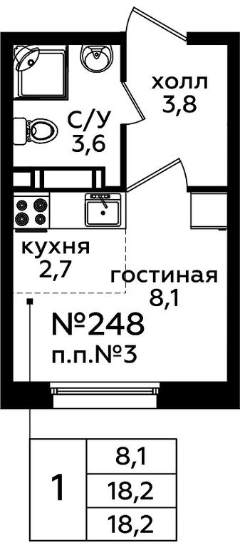 Apartment Sale, 18 sq. m. at Eko Bunino, prospekt Kuprina, 34к1, Sosenskoye Settlement, Moscow, Russia #1 Apartment Sale, 18 sq. m. at Eko Bunino, prospekt Kuprina, 34к1, Sosenskoye Settlement, Moscow, Russia #1