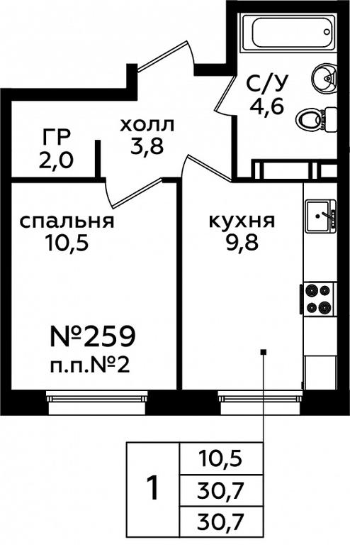 Apartment Sale, 30.5平方米 at Eko Bunino, prospekt Kuprina, 34к1, Sosenskoye Settlement, Moscow, Russia #1 Apartment Sale, 30.5平方米 at Eko Bunino, prospekt Kuprina, 34к1, Sosenskoye Settlement, Moscow, Russia #1