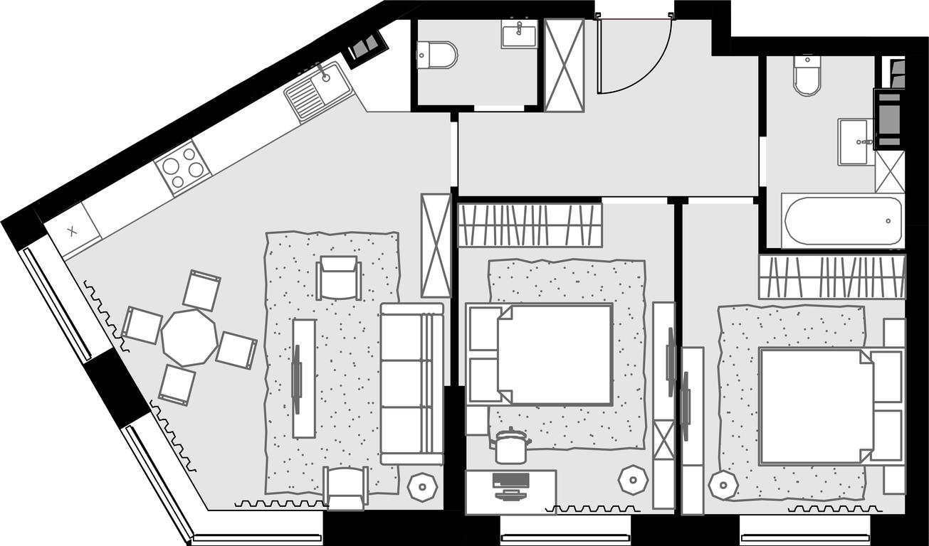 2-BD Apartment Sale, 65.1平方米 at Malevich, Otradnaya Street, 8, Moscow, Russia #1 2-BD Apartment Sale, 65.1平方米 at Malevich, Otradnaya Street, 8, Moscow, Russia #1