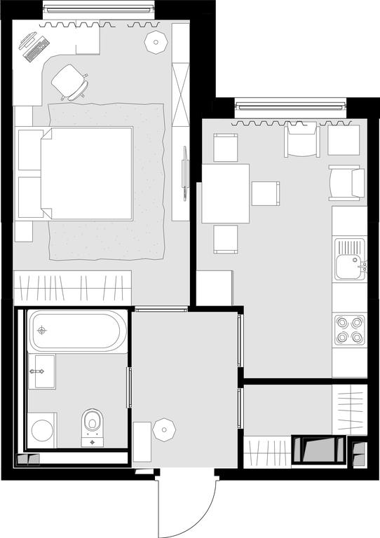 1-BD Apartment Sale, 33.2平方米 at Malevich, Otradnaya Street, 8, Moscow, Russia #1
