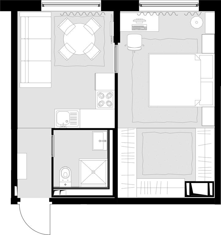 1-BD Apartment Sale, 33.6 sq. m. at Malevich, Otradnaya Street, 8, Moscow, Russia #1