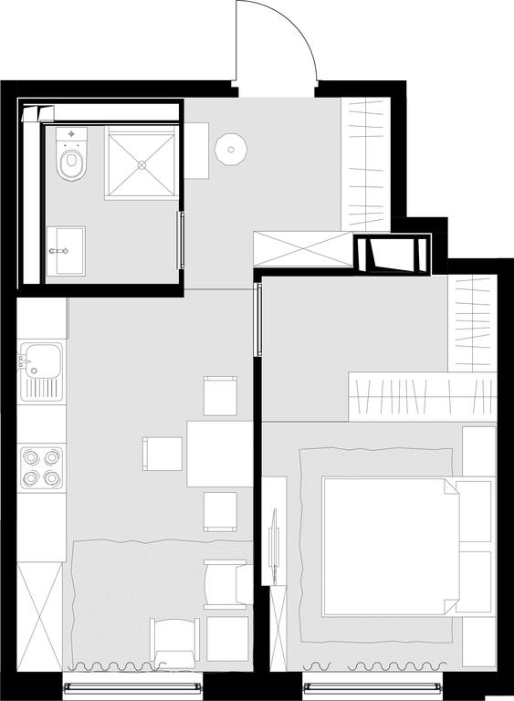 1-BD Apartment Sale, 36.3 sq. m. at Malevich, Otradnaya Street, 8, Moscow, Russia #1