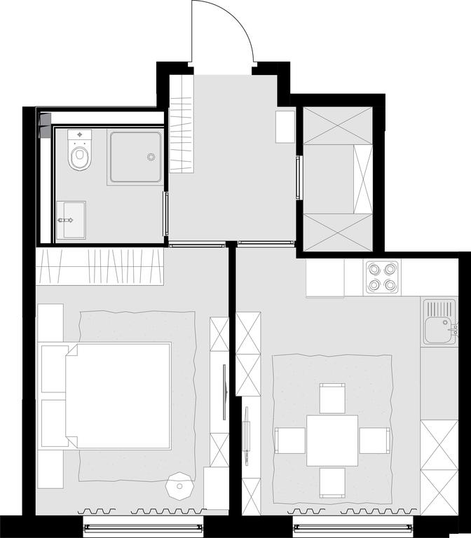 1-BD Apartment Sale, 39.5 sq. m. at Malevich, Otradnaya Street, 8, Moscow, Russia #1