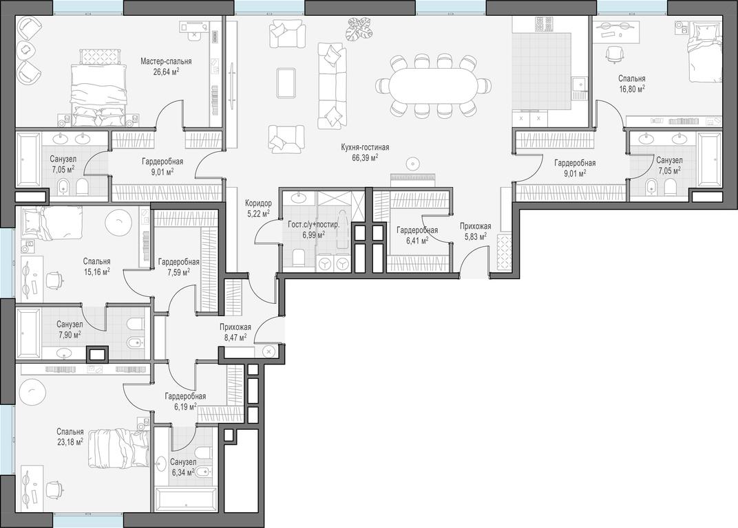 Продажа 2-комн. квартиры, 157,6 м² в ЖК «Сервисные резиденции в клубных особняках «Ильинка 3/8»», улица Ильинка, 3/8с4, Москва, Россия #1 Продажа 2-комн. квартиры, 157,6 м² в ЖК «Сервисные резиденции в клубных особняках «Ильинка 3/8»», улица Ильинка, 3/8с4, Москва, Россия #1