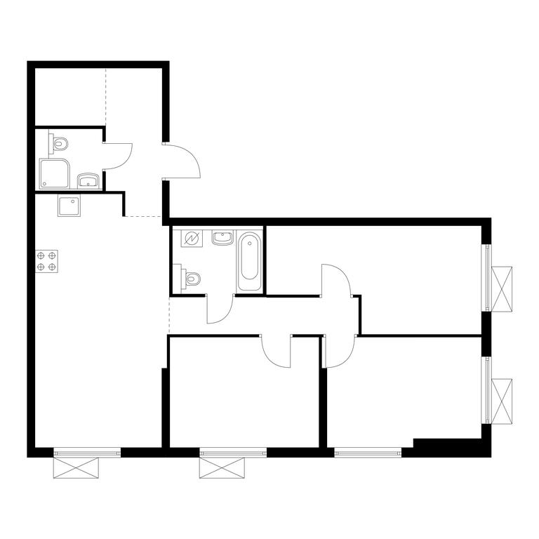 Продажа 3-комн. квартиры, 72,6 м² в ЖК «Люблинский парк», Люблинская улица, 78к2, Москва, Россия #1 Продажа 3-комн. квартиры, 72,6 м² в ЖК «Люблинский парк», Люблинская улица, 78к2, Москва, Россия #1