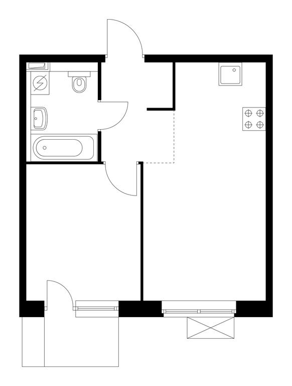 Продажа 1-комн. квартиры, 35,7 м² в ЖК «Саларьево парк», Саларьевская улица, 8к1, поселение Московский, Москва, Россия #1