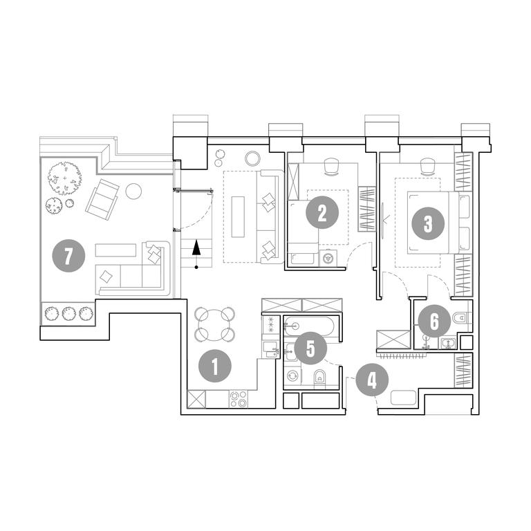 2-BD Apartment Sale, 93.8平方米 at Mirapolis, Mira Avenue, 222Ас9, Moscow, Russia #2 2-BD Apartment Sale, 93.8平方米 at Mirapolis, Mira Avenue, 222Ас9, Moscow, Russia #2