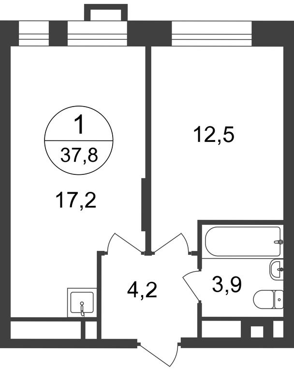 Apartment Sale, 37.8平方米 at Pervyi Moskovskiy, ulitsa Bianki, 1, Moskovskiy, Moscow, Russia #2 Apartment Sale, 37.8平方米 at Pervyi Moskovskiy, ulitsa Bianki, 1, Moskovskiy, Moscow, Russia #2