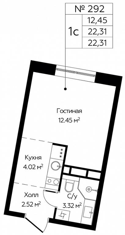 Apartment Sale, 22.31 sq. m. at Tsvetochnye Polyany City, kvartal № 165, Filimonkovskoye Municipal Formation, Moscow, Russia #1 Apartment Sale, 22.31 sq. m. at Tsvetochnye Polyany City, kvartal № 165, Filimonkovskoye Municipal Formation, Moscow, Russia #1