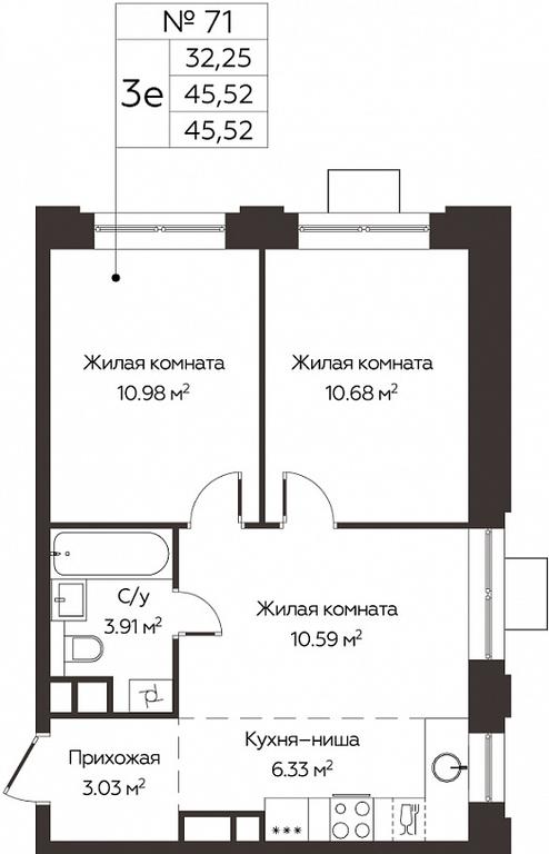 2-BD Apartment Sale, 45.52平方米 at Kashtanovaya Roshcha, Solnechnaya ulitsa, posyolok Lesnaya Polyana, derevnya Izmalkovo, Odintsovskiy City District, Moscow Region, Russia #1 2-BD Apartment Sale, 45.52平方米 at Kashtanovaya Roshcha, Solnechnaya ulitsa, posyolok Lesnaya Polyana, derevnya Izmalkovo, Odintsovskiy City District, Moscow Region, Russia #1