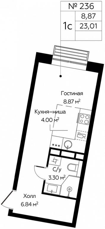 Apartment Sale, 23.01 sq. m. at Tsvetochnye Polyany City, kvartal № 165, Filimonkovskoye Municipal Formation, Moscow, Russia #1 Apartment Sale, 23.01 sq. m. at Tsvetochnye Polyany City, kvartal № 165, Filimonkovskoye Municipal Formation, Moscow, Russia #1