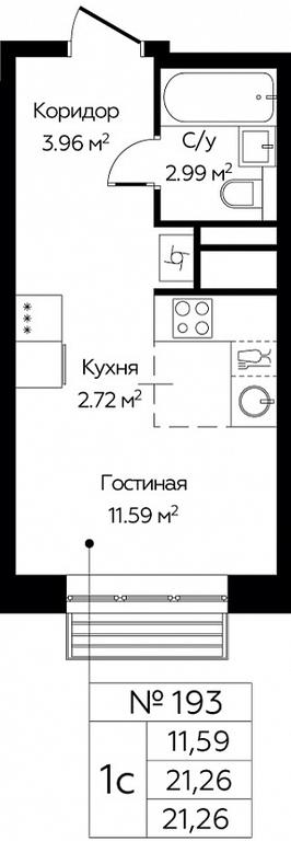 Apartment Sale, 21.26 sq. m. at Novograd Pavlino, Kosinskoye shosse, 2, Novoye Pavlino Microdistrict, Balashikha, Moscow Region, Russia #1 Apartment Sale, 21.26 sq. m. at Novograd Pavlino, Kosinskoye shosse, 2, Novoye Pavlino Microdistrict, Balashikha, Moscow Region, Russia #1