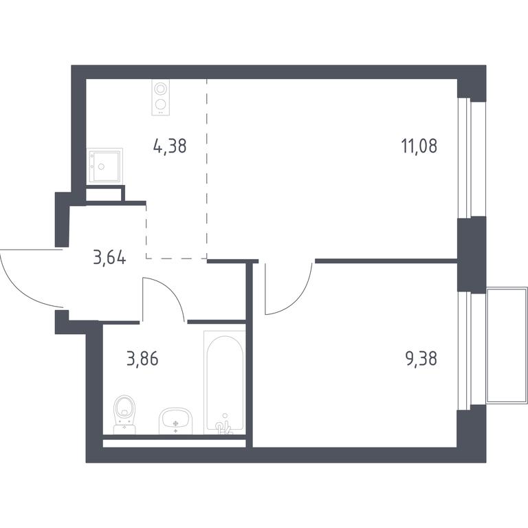 Apartment Sale, 32.34 sq. m. at Kvartal Marino, kvartal № 175, 1с1, Filimonkovskoye Municipal Formation, Moscow, Russia #1 Apartment Sale, 32.34 sq. m. at Kvartal Marino, kvartal № 175, 1с1, Filimonkovskoye Municipal Formation, Moscow, Russia #1