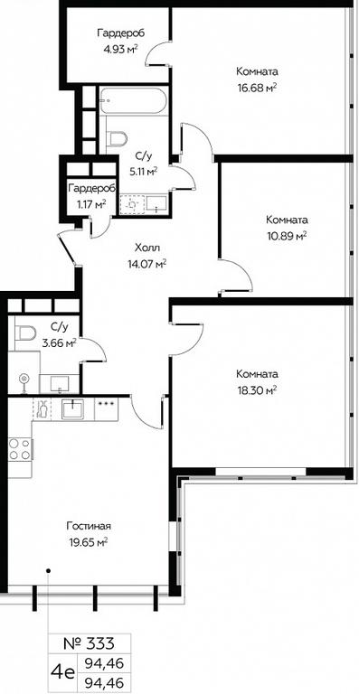 3-BD Apartment Sale, 94.46平方米 at MirrorZdanie, Oktyabrskaya Street, 98, Moscow, Russia #1 3-BD Apartment Sale, 94.46平方米 at MirrorZdanie, Oktyabrskaya Street, 98, Moscow, Russia #1