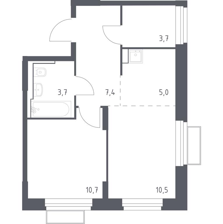 Apartment Sale, 40.91 sq. m. at Kvartal Strogino, zhiloy kompleks Kvartal Strogino, Krasnogorsk, Moscow Region, Russia #1 Apartment Sale, 40.91 sq. m. at Kvartal Strogino, zhiloy kompleks Kvartal Strogino, Krasnogorsk, Moscow Region, Russia #1