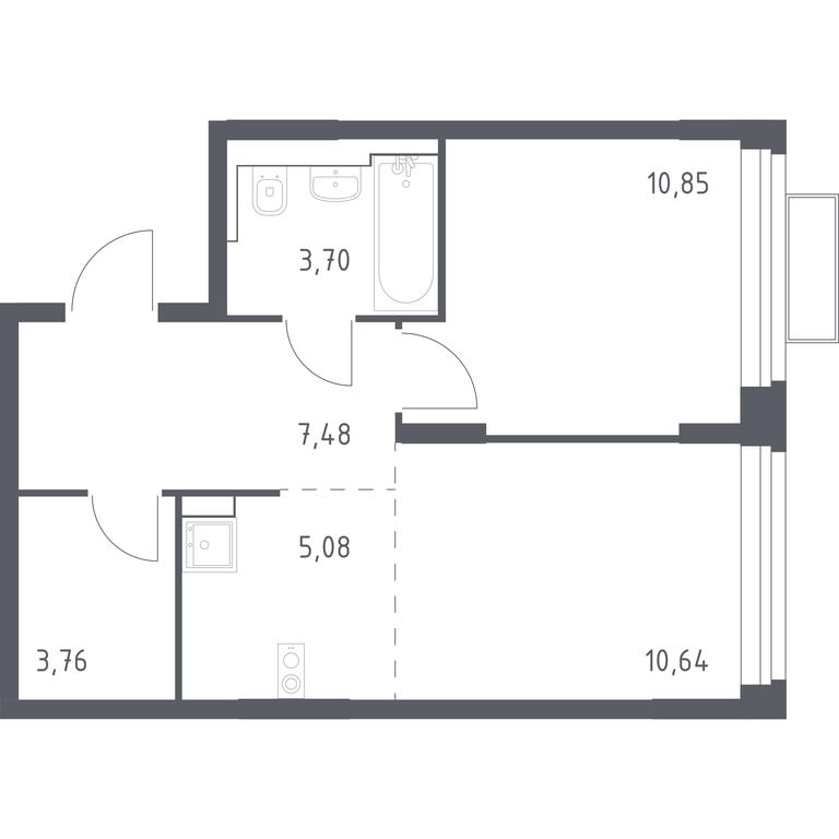 Apartment Sale, 41.75平方米 at Kvartal Strogino, zhiloy kompleks Kvartal Strogino, Krasnogorsk, Moscow Region, Russia #1 Apartment Sale, 41.75平方米 at Kvartal Strogino, zhiloy kompleks Kvartal Strogino, Krasnogorsk, Moscow Region, Russia #1