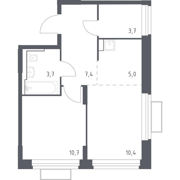 Apartment Sale, 40.81 sq. m. at Kvartal Strogino, zhiloy kompleks Kvartal Strogino, Krasnogorsk, Moscow Region, Russia #1 Apartment Sale, 40.81 sq. m. at Kvartal Strogino, zhiloy kompleks Kvartal Strogino, Krasnogorsk, Moscow Region, Russia #1